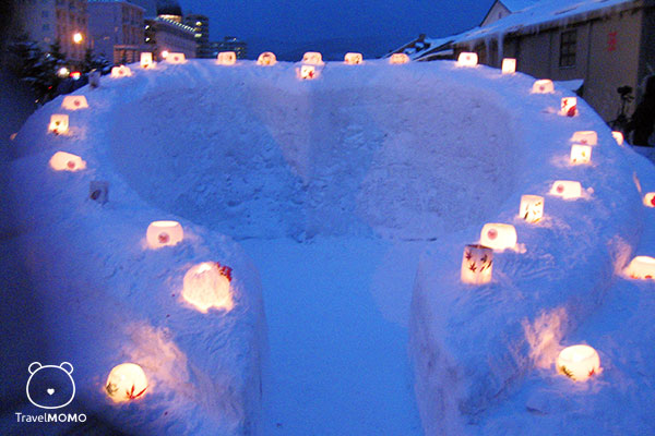 Otaku Snow Light Path at canal site 小樽運河「雪光之路」