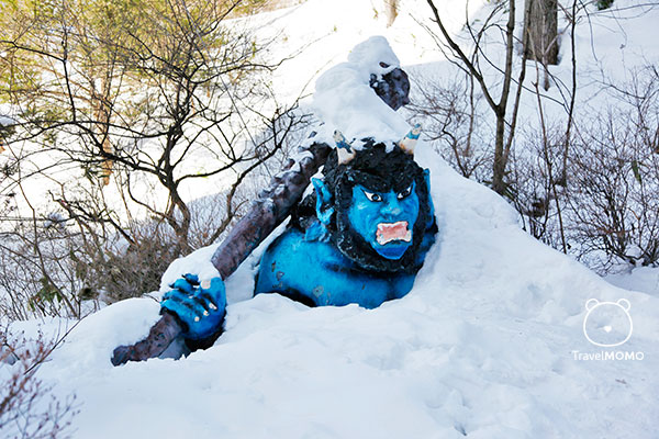 Blue demon in Noboribetsu 登別藍色的湯鬼神