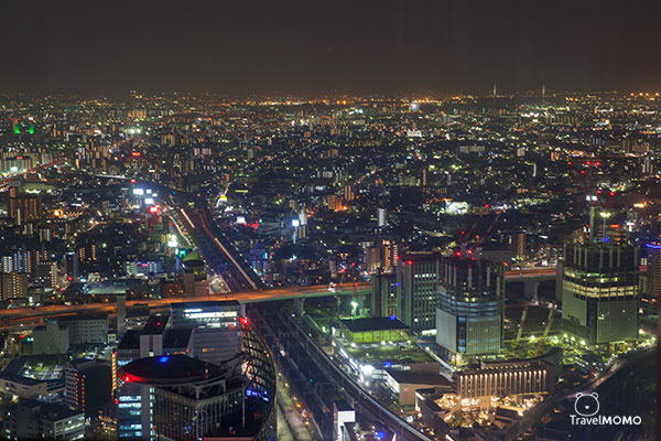 Panoramic view at observation deck of Midland Square, Nagoya 