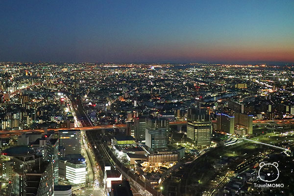 Panoramic view at observation deck of Midland Square, Nagoya 