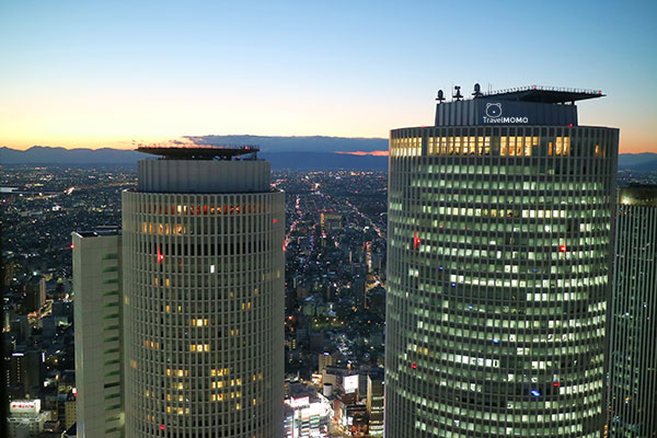 Panoramic view at observation deck of Midland Square, Nagoya 