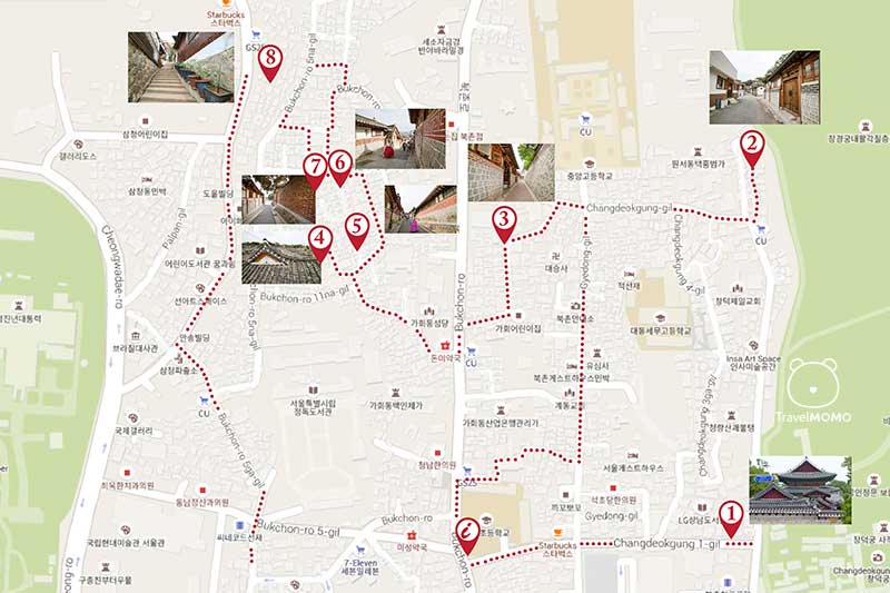 Bukchon map 北村地圖