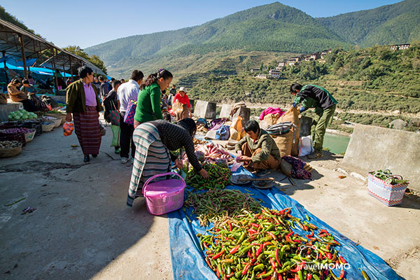 Wangdue Phodrang weekend market 旺度波德朗週末市集