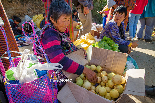 Wangdue Phodrang weekend market 旺度週末市集