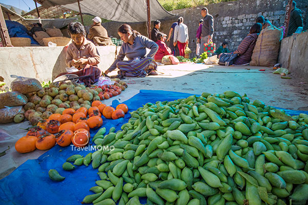 Wangdue Phodrang weekend market 旺度波德朗週末市集
