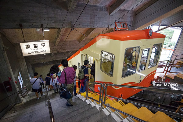 Kurobe cable car 黑部斜面電車